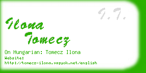 ilona tomecz business card